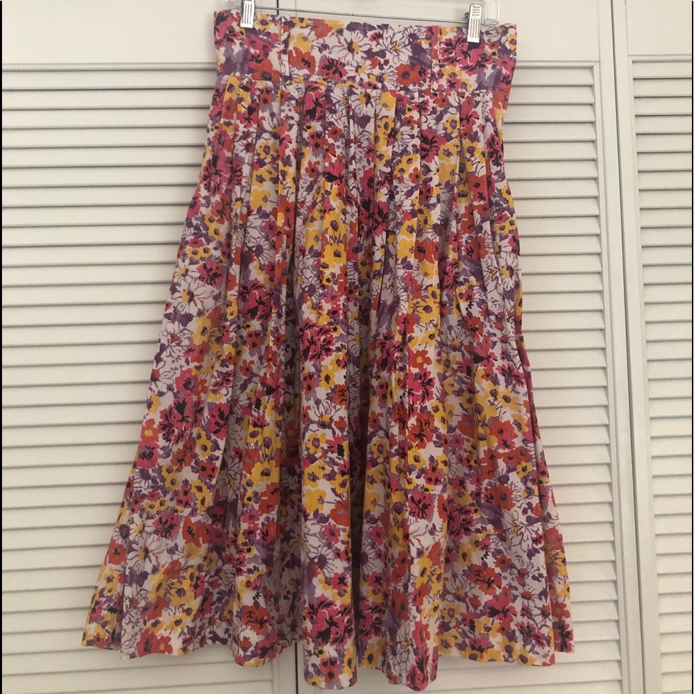 H&M skirt size 10 new floral cotton